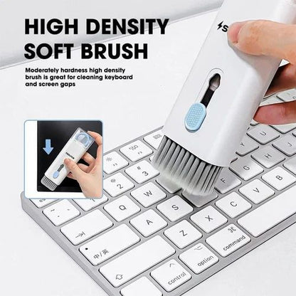 7 IN 1 KEYBOARD CLEANING BRUSH WITH GLASS CLEANER SPRAY(ST-102) (45014)