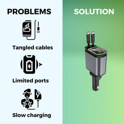 4 in 1 Retractable Charging Cables